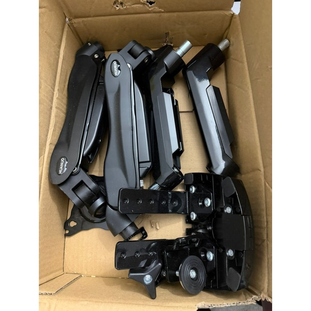 HUANUO HNDS6 Dual Monitor Arm Spring Desktop Mount Black VESA 75 100 Parts Only